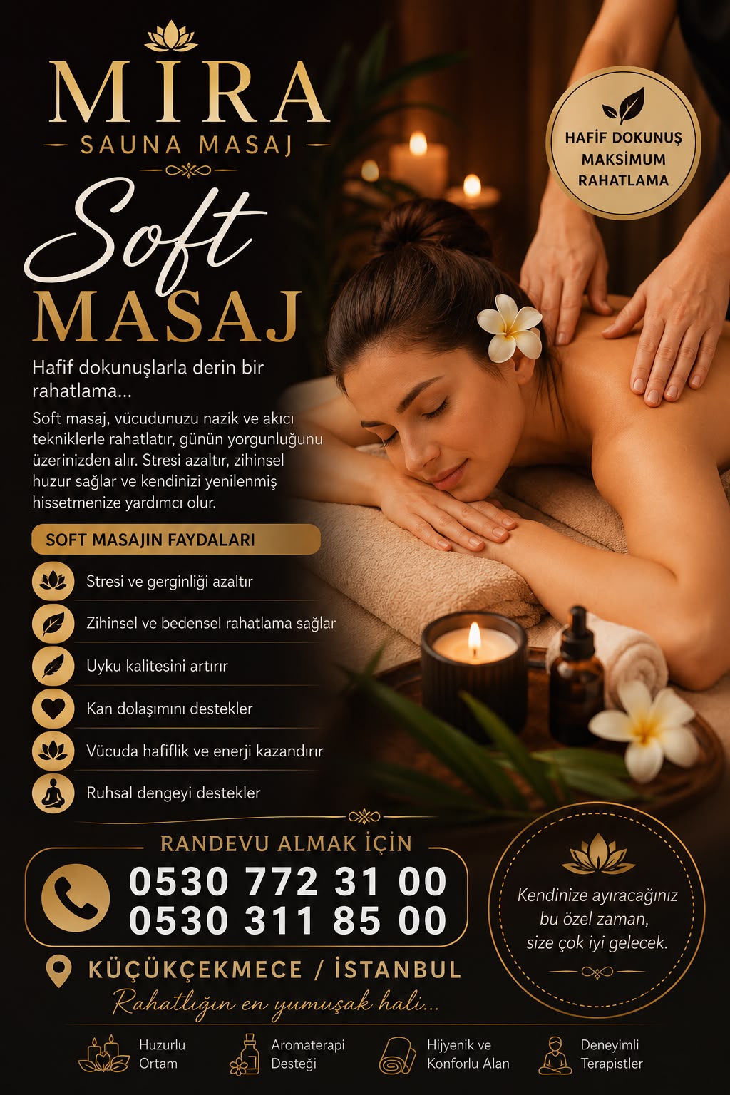 Soft masaj afişi