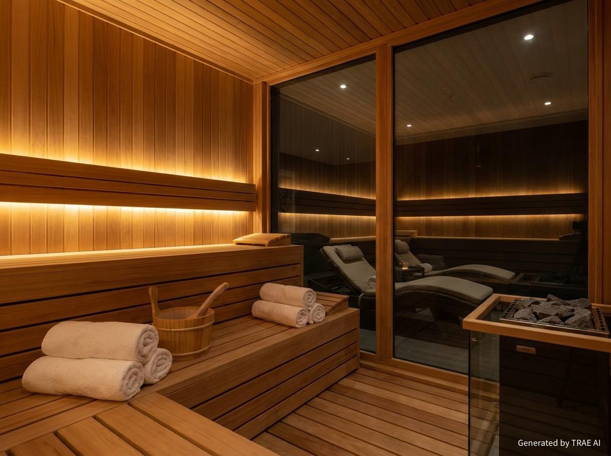 Orkide premium sauna iç mekan görseli